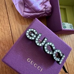 Crystal Gucci Hair Slide